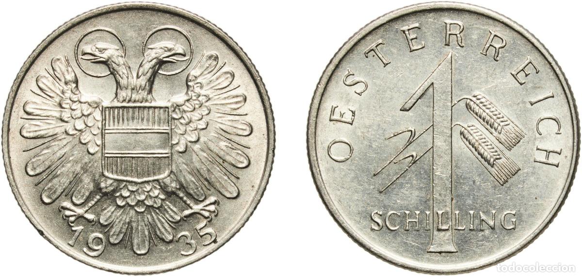 Monedas antiguas de Europa: Austria Federal State 1935 1 Schilling Copper-nickel Vienna Mint (7815000) 7.07g AU KM 2851 Sch&ouml;n