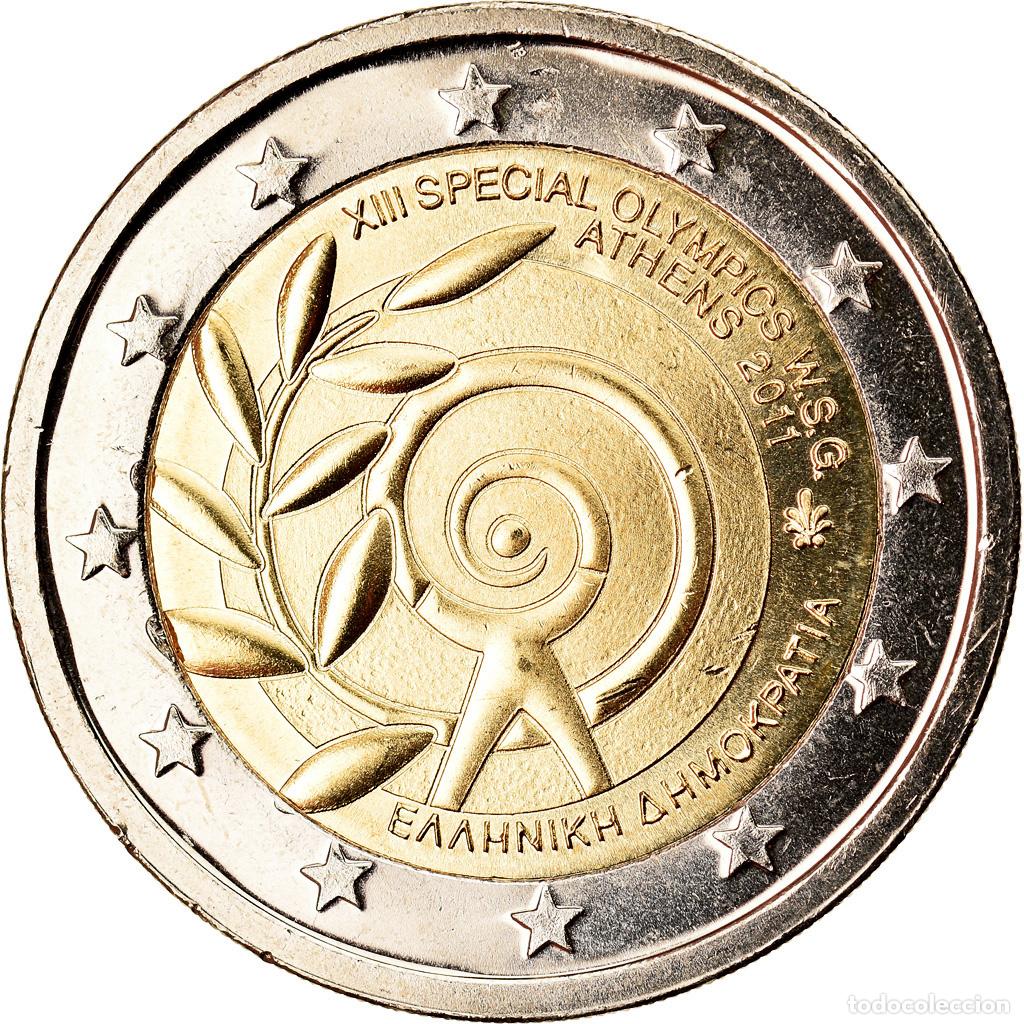 Monedas antiguas de Europa: [#791346] Grecia, 2 Euro, Olympics Athens, 2011, SC, Bimet&aacute;lico, KM:239