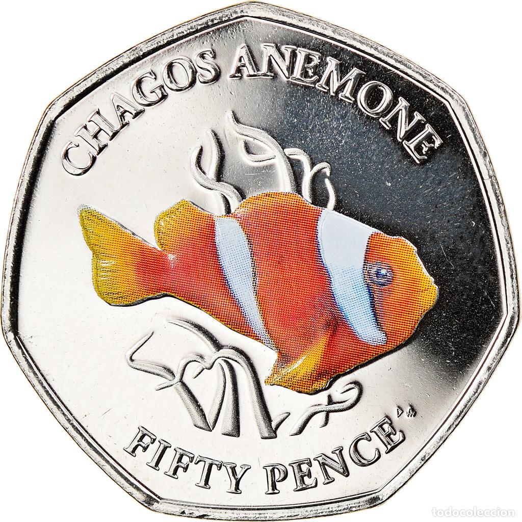 Monedas antiguas de Europa: [#826517] Moneda, British Indian Ocean, Poisson-clown, 50 Pence, 2021, FDC, Cobre -