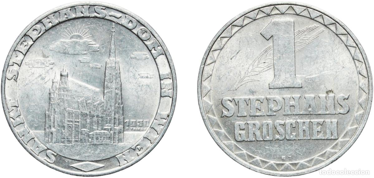 Monedas antiguas de Europa: Austria 1950 OT 1 Stephansgroschen (Without state shield) Aluminium 2.47g UNC
