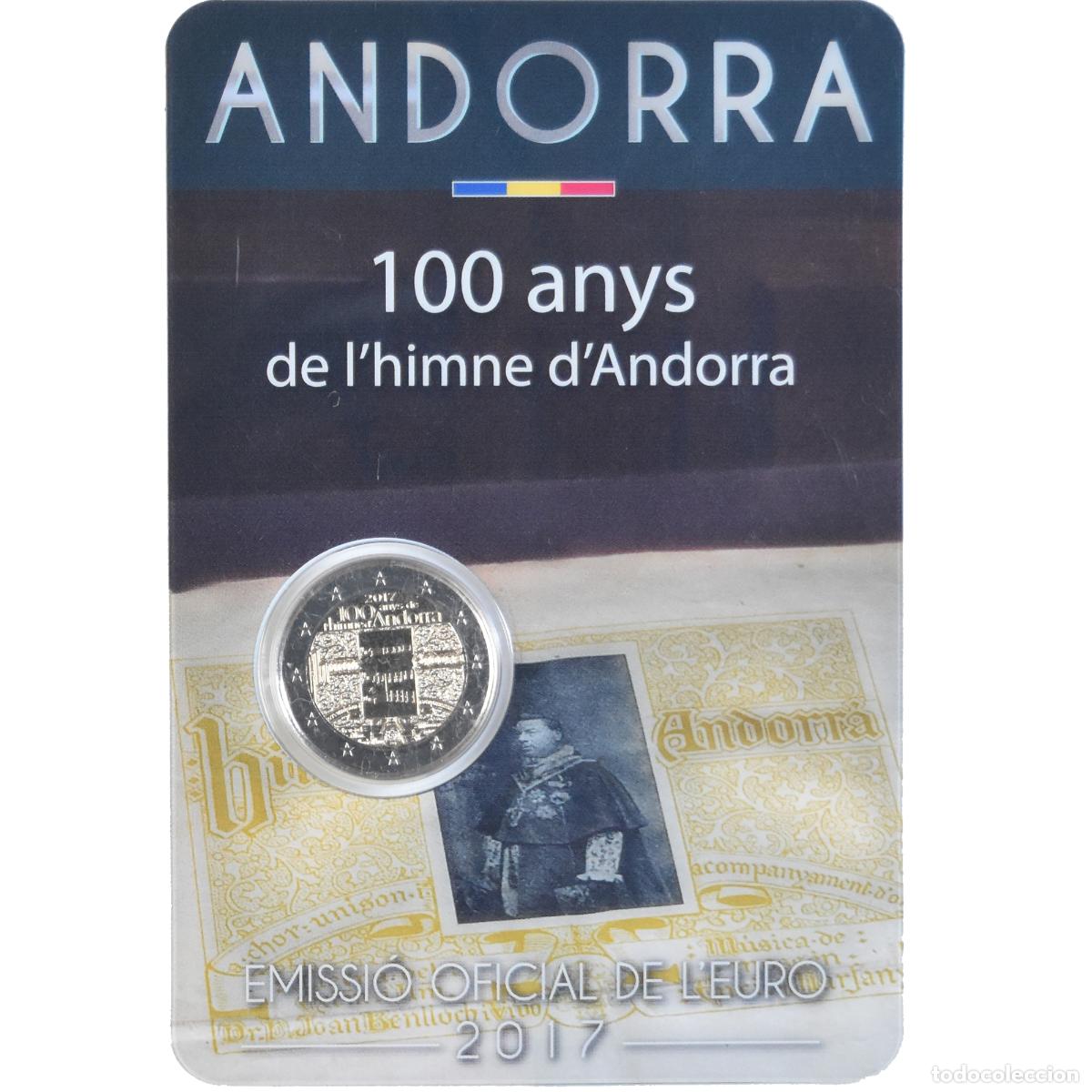 Monedas antiguas de Europa: [#1181534] Andorra, 2 Euro, 100 ans de l'hymne national, 2017, Monnaie de Paris, BU, FDC