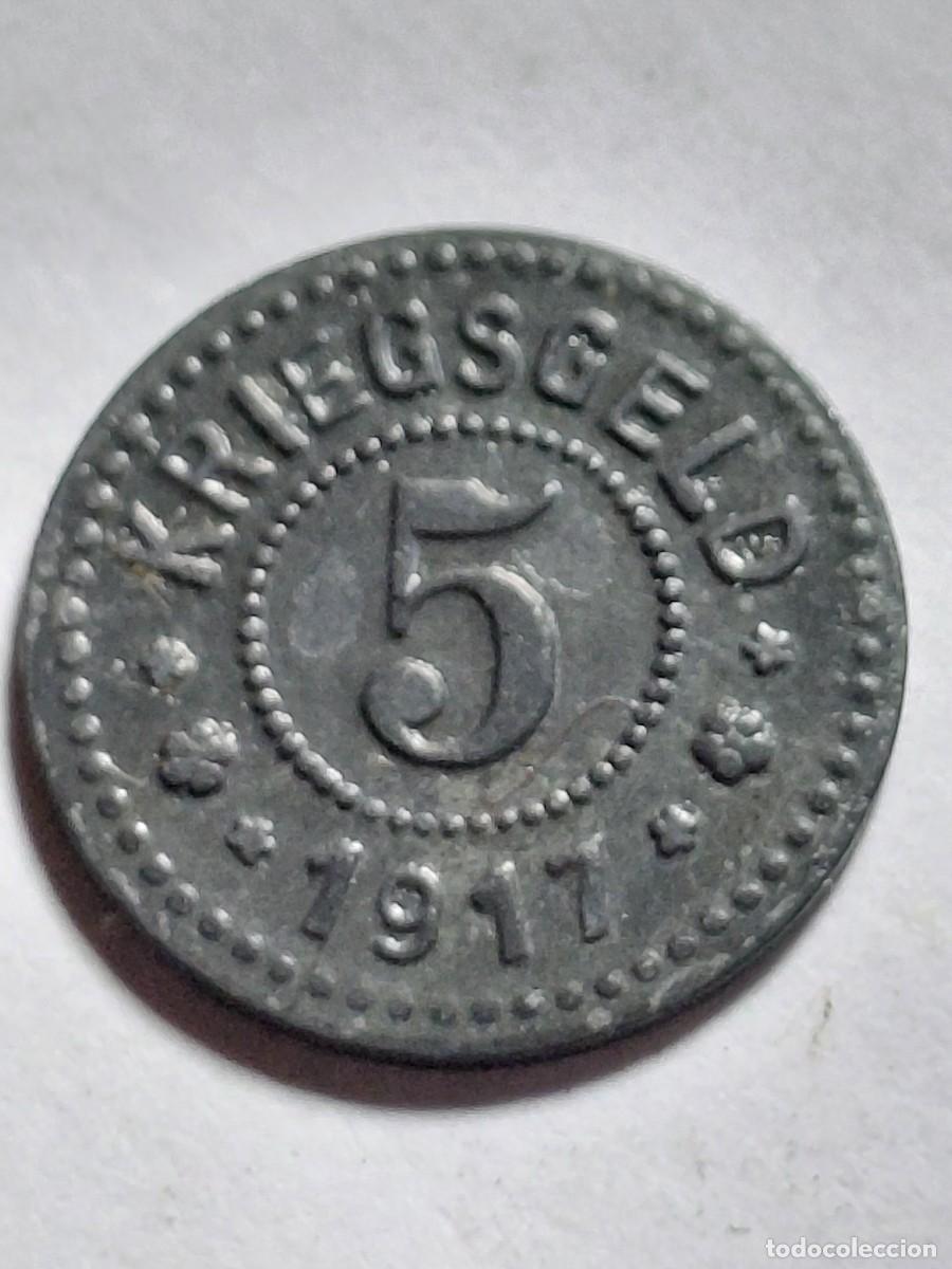 Monedas antiguas de Europa: ALEMANIA NOTGEL - FRANKFURT AN ODER 5 PFENNIG 1917