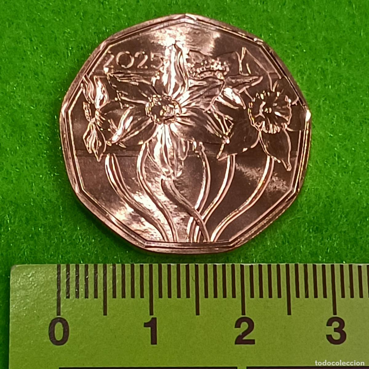 Monedas antiguas de Europa: Austria 5 euros, flor del narciso., 2025