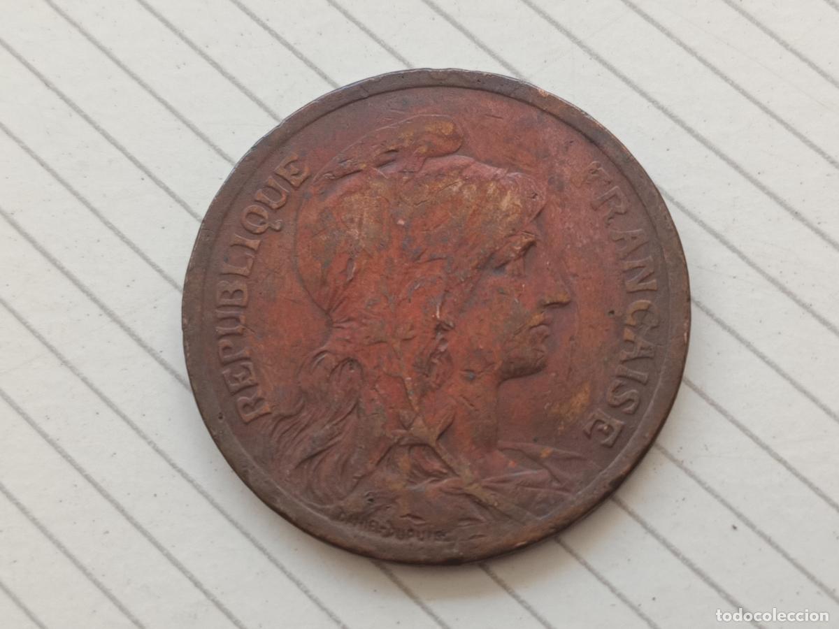 Monedas antiguas de Europa: Francia. 10 centimes de 1917 - Foto 2
