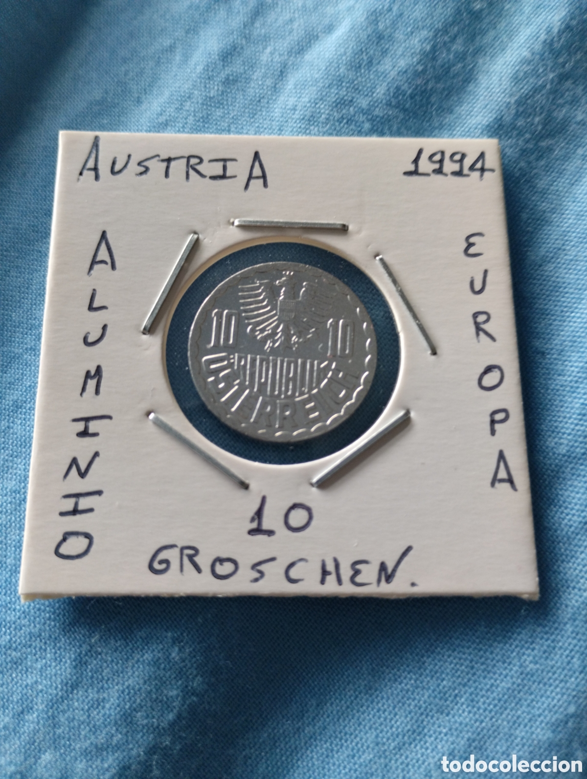 Monedas antiguas de Europa: Moneda 10 groschen Austria a&ntilde;o 1994 ebc encartonada