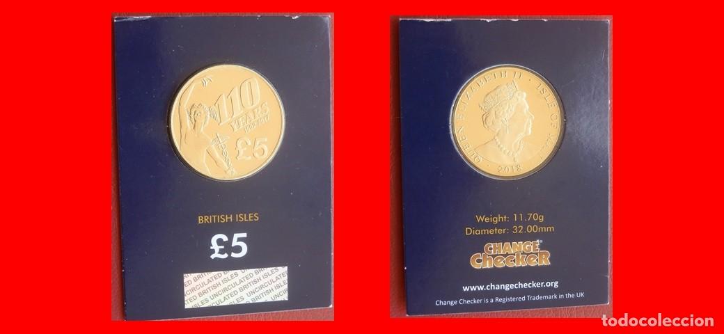 Monedas antiguas de Europa: 5 LIBRAS POUNDS 2018 SIN CIRCULAR CHANGE CHECKER ISLA DE MAN-9053SC