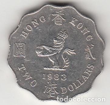 Monedas antiguas de Europa: HONG KONG - 2 DOLARES DE 1983 DE LA REINA ELISABETH II