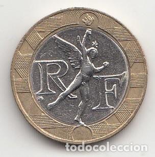 Monedas antiguas de Europa: FRANCIA - 10 FRANCOS DE 1990