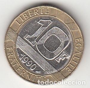Monedas antiguas de Europa: FRANCIA - 10 FRANCOS DE 1990 - Foto 2