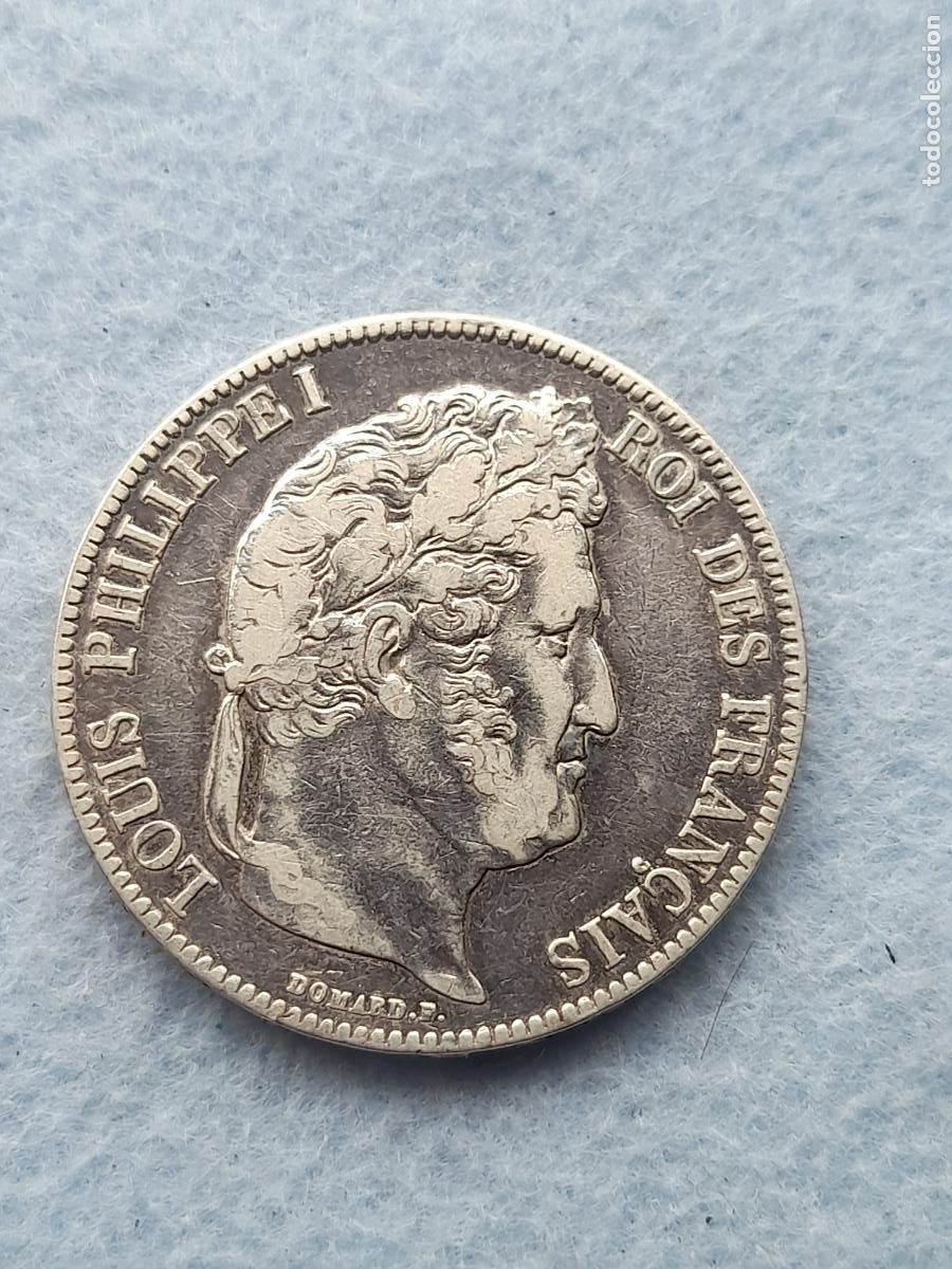 Old Coins of Europe: Francia. 5 Francos. A&ntilde;o 1840 A. Plata.