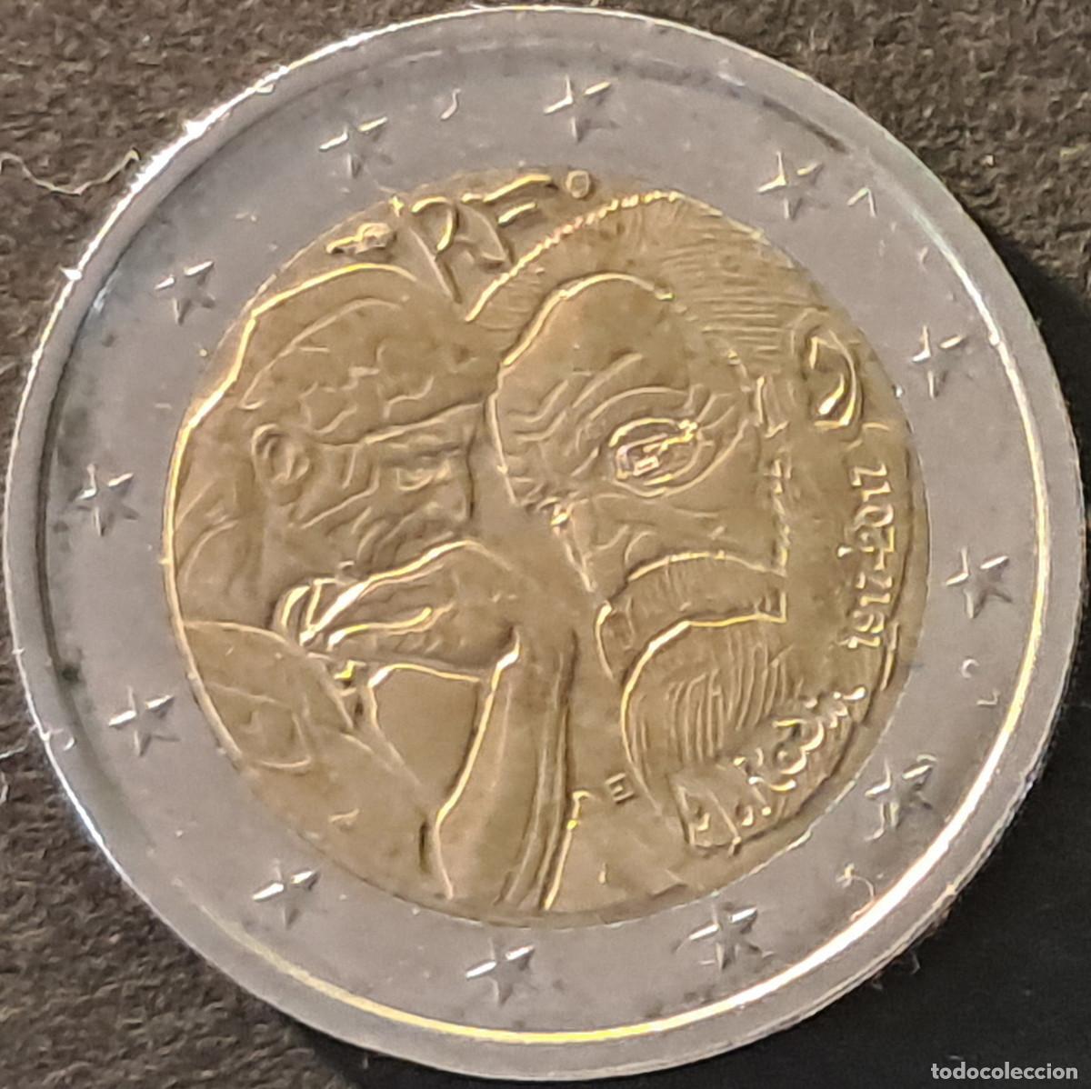 Monedas antiguas de Europa: Francia/France 2 euros 2017 KM#2362 Auguste Rodin - circulada