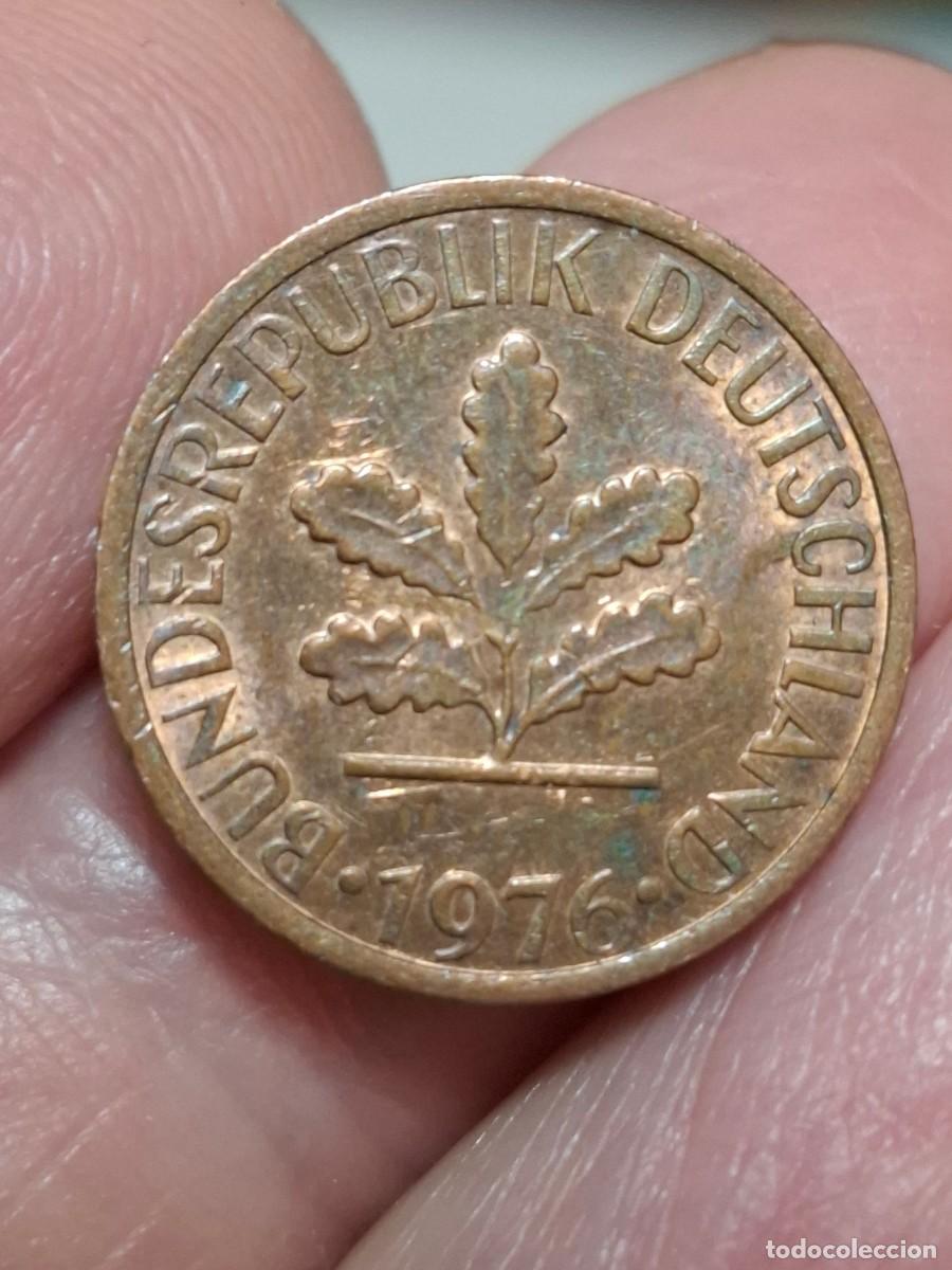 Old Coins of Europe: MONEDA DE ALEMANIA DE 1 PFENNING DE 1976 (G)