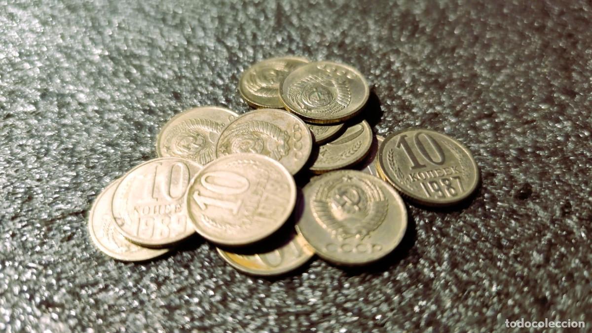 Old Coins of Europe: Rusia, Uni&oacute;n Sovi&eacute;tica (CCCP) 1 X 10 kopek Lote 1955