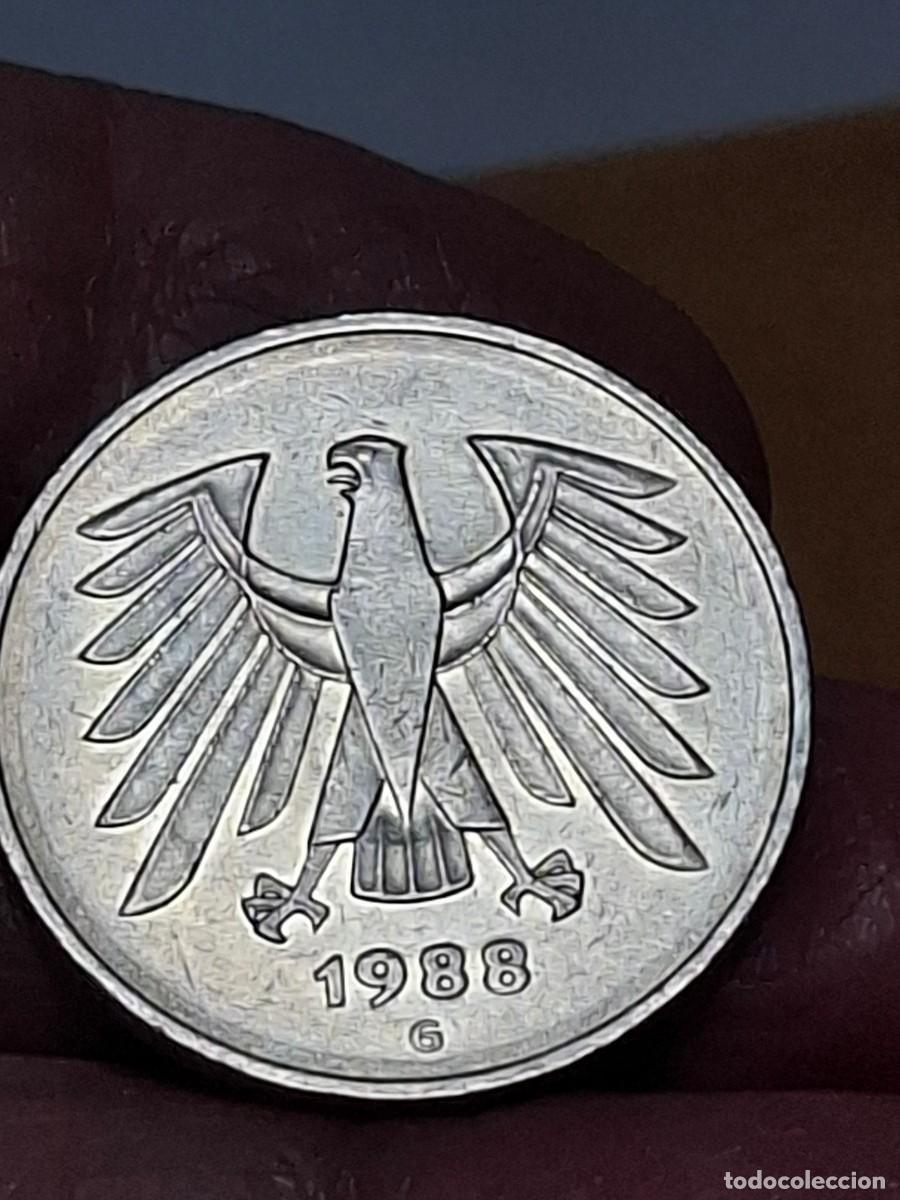 Alte M&uuml;nzen aus Europa: MONEDA DE ALEMANIA DE 5 MARCO DE 1988 (G)