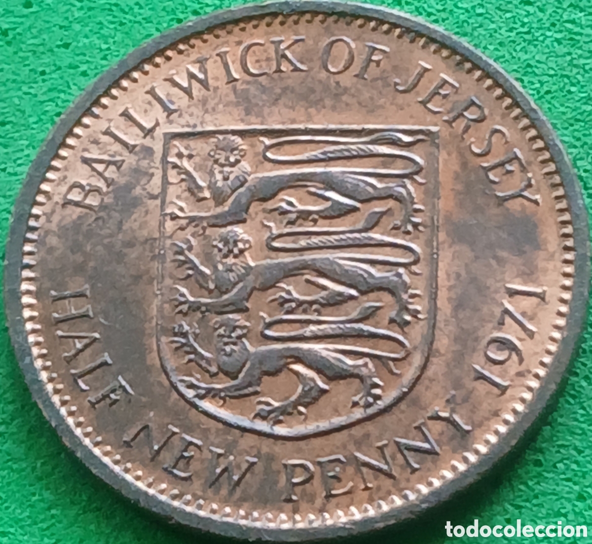 Monedas antiguas de Europa: Jersey half new penny 1971 km#29