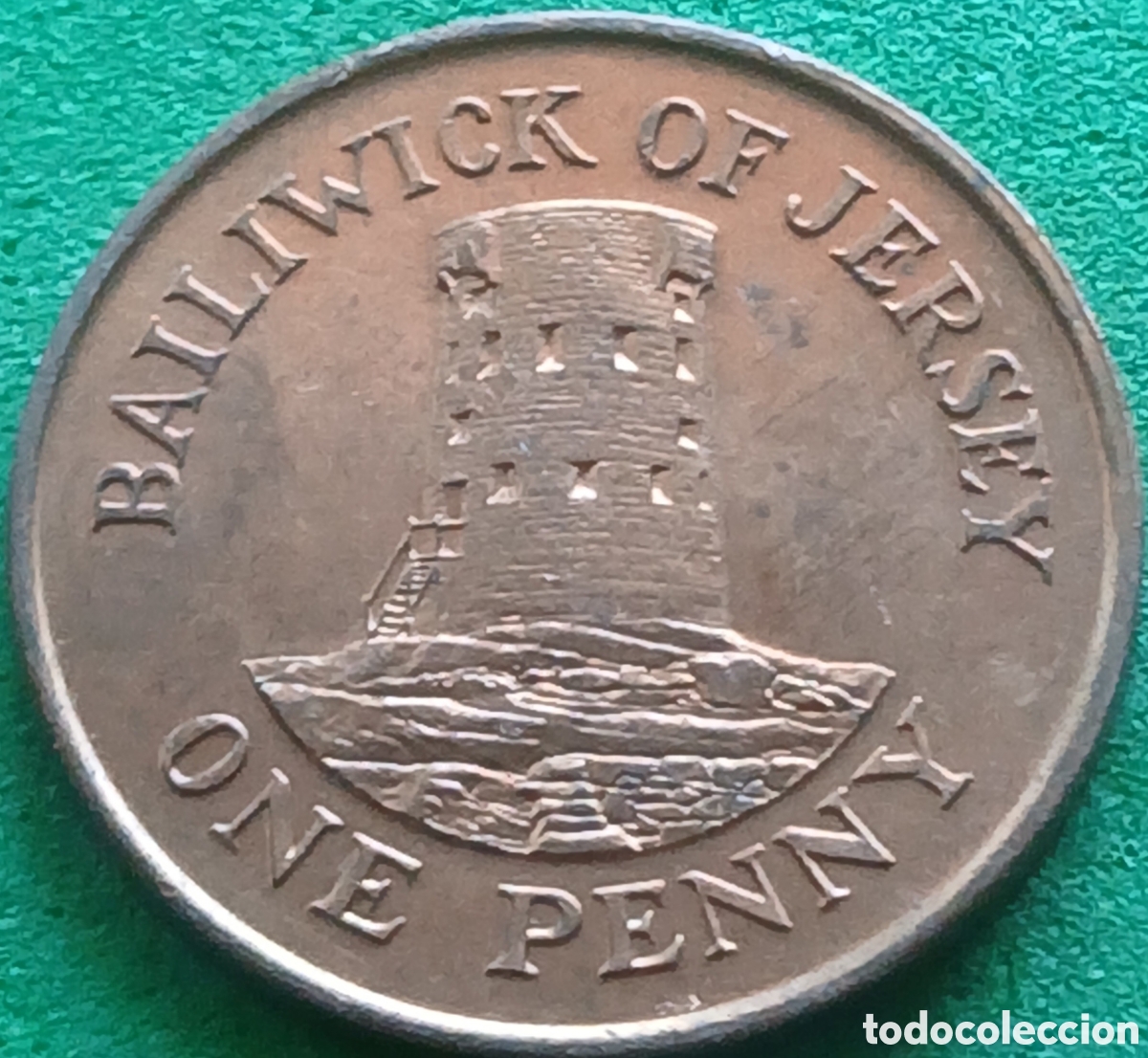 Monedas antiguas de Europa: Jersey one penny 1990 km#54
