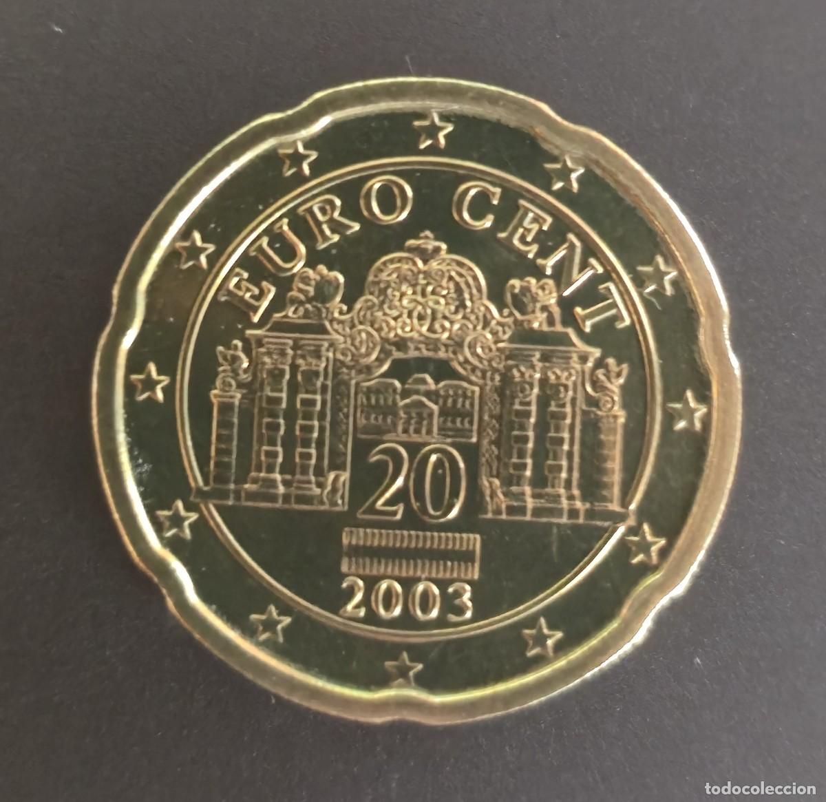Monedas antiguas de Europa: Moneda de Austria 2003 - 20 Centimos de Euro - SACADA DE CARTERA ORIGINAL