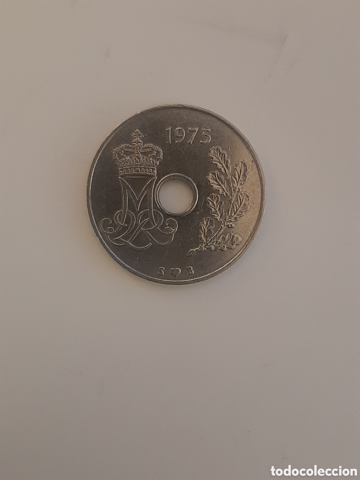 Monedas antiguas de Europa: DINAMARCA 25 ORE 1975