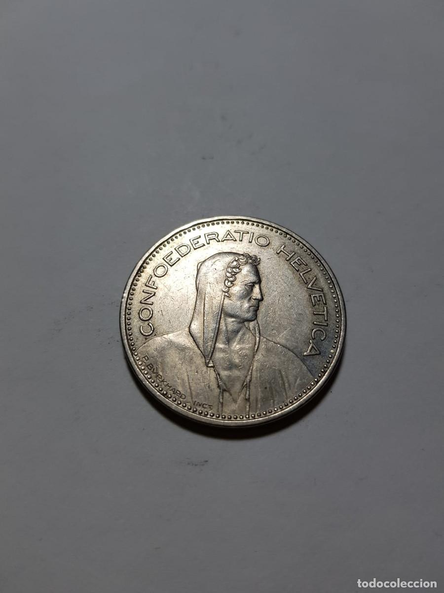 Monedas antiguas de Europa: SUIZA-5 FRANOS-1986-