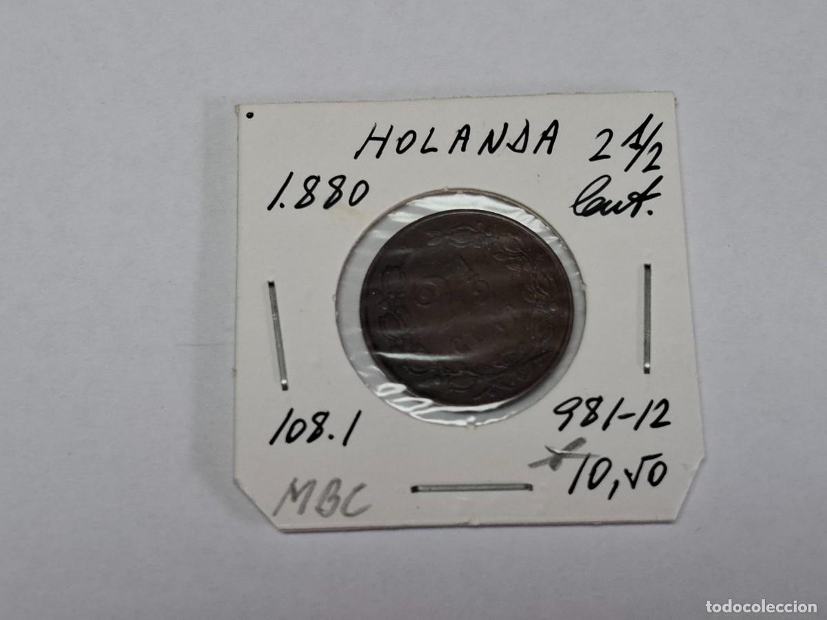 Monedas antiguas de Europa: 2 1/2 CENT de 1880 KM 108.1 HOLANDA en MBC