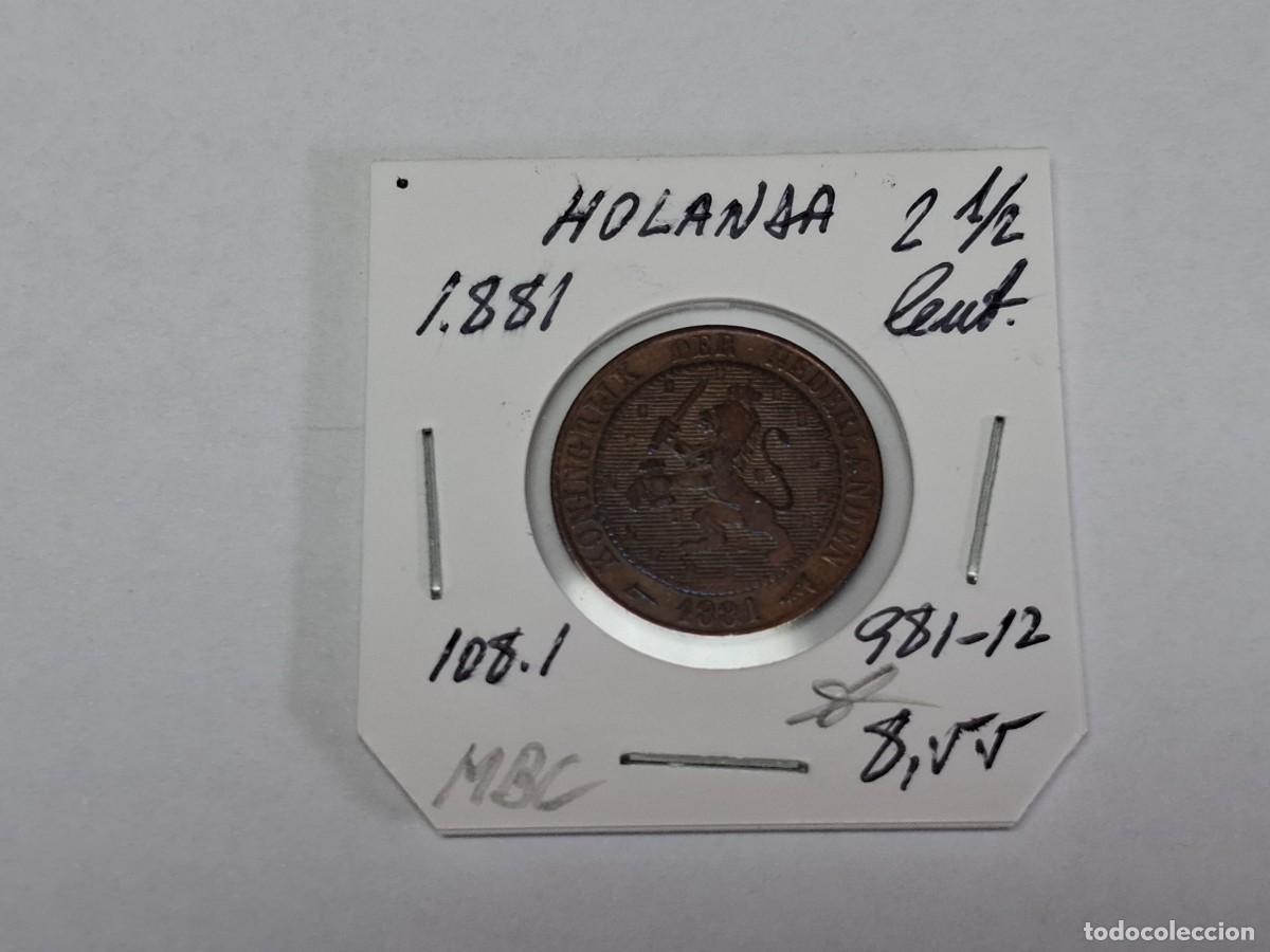 Monedas antiguas de Europa: 2 1/2 CENT de 1881 KM 108.1 HOLANDA en MBC
