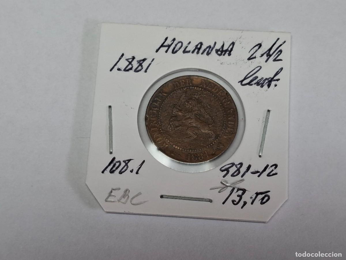 Monedas antiguas de Europa: 2 1/2 CENT de 1881 KM 108.1 HOLANDA en EBC