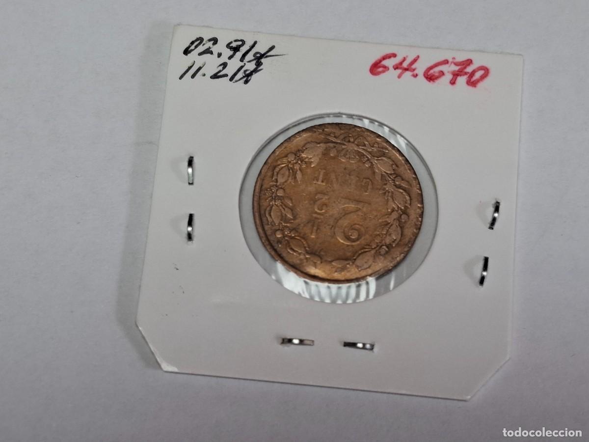 Monedas antiguas de Europa: 2 1/2 CENT de 1890 KM 108.2 HOLANDA en BC+ - Foto 2