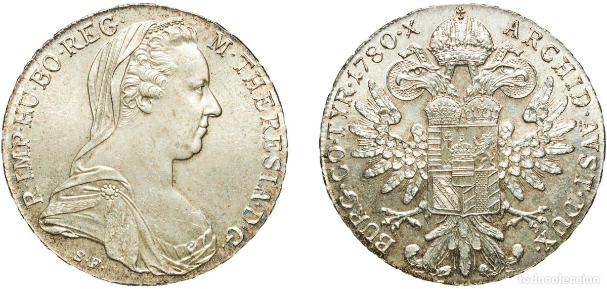 Monedas antiguas de Europa: Austria Empire &uml;1780&uml; 1 Thaler - Maria Theresia Silver (.833) Vienna Mint 28.15g UNC KM T1 Y 55 Gi