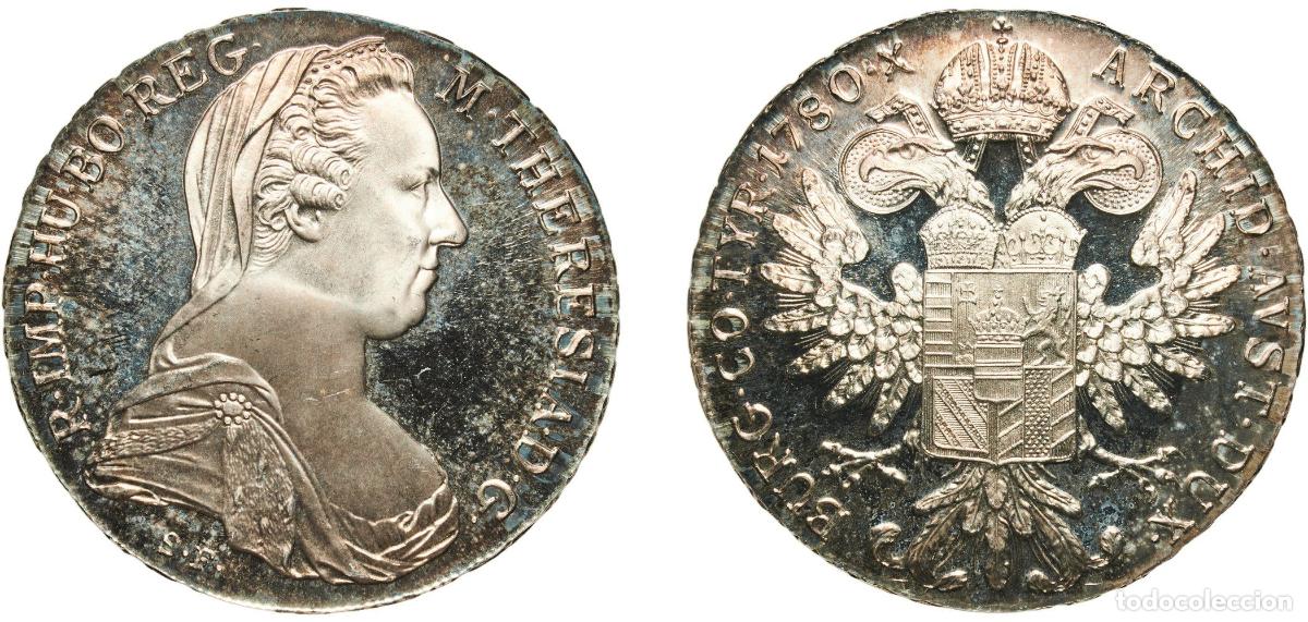 Monedas antiguas de Europa: Austria Empire 1780 1 Thaler Proof - Maria Theresia Silver (.833) Vienna Mint 28.04g PF KM T1 Y 55