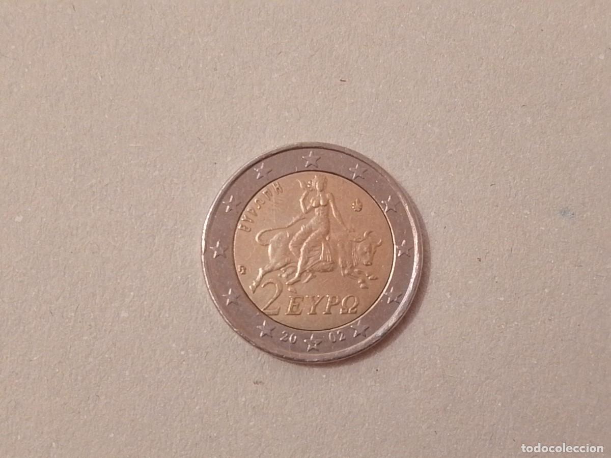 Monedas antiguas de Europa: Moneda 2 euros Grecia, a&ntilde;o 2002