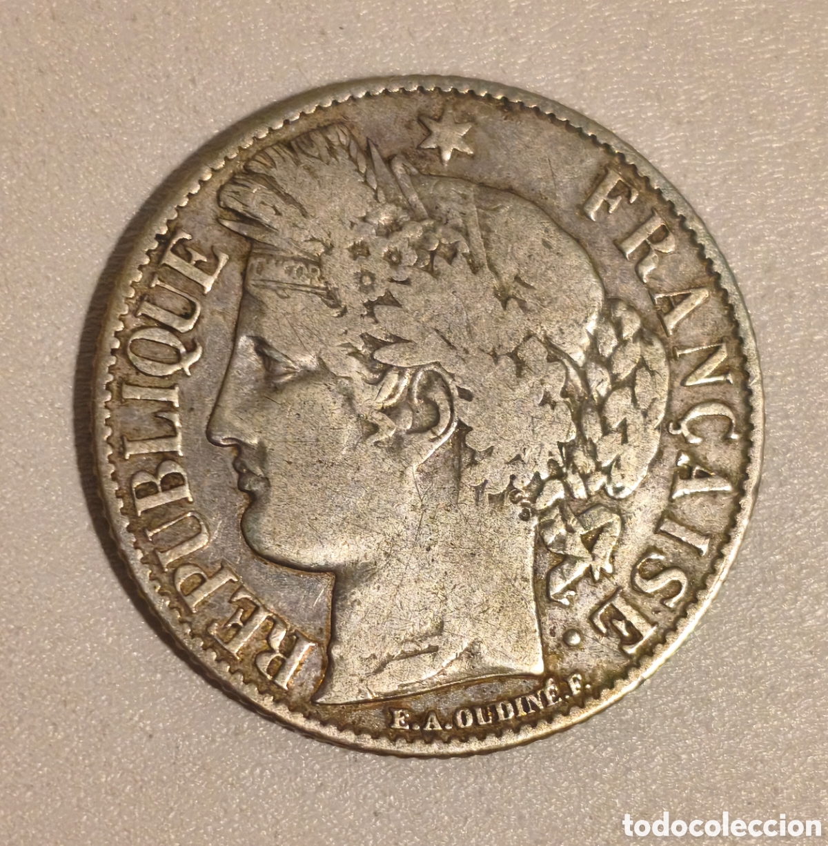 Monedas antiguas de Europa: 1 FRANCO FRANCIA PLATA 1894 A