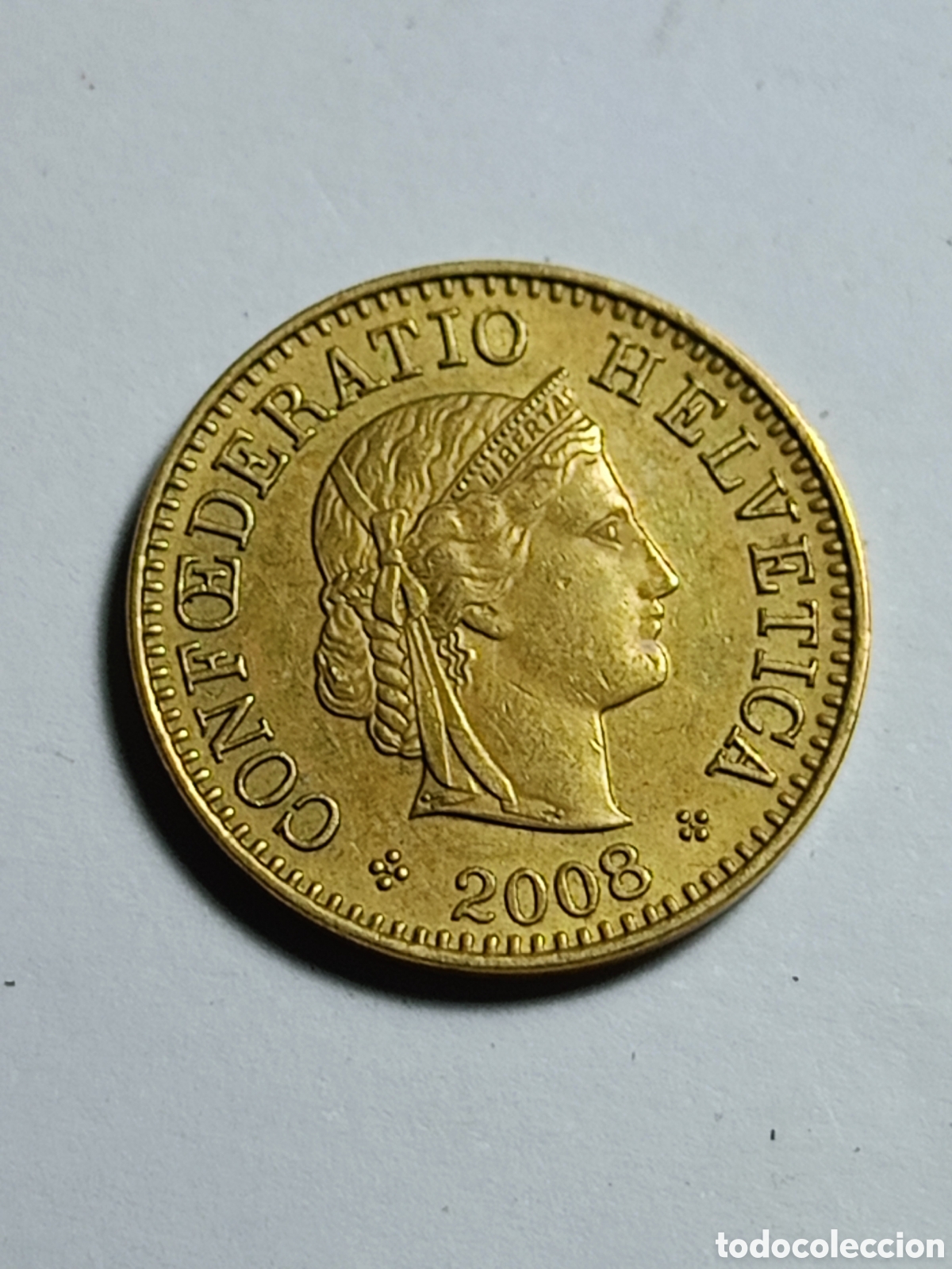 Alte M&uuml;nzen aus Europa: Moneda, Suiza, 5 Rappen, 2008