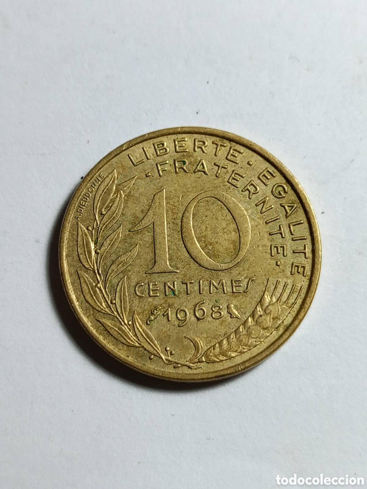 Monedas antiguas de Europa: Francia 10 c&eacute;ntimos, 1968 - Foto 1