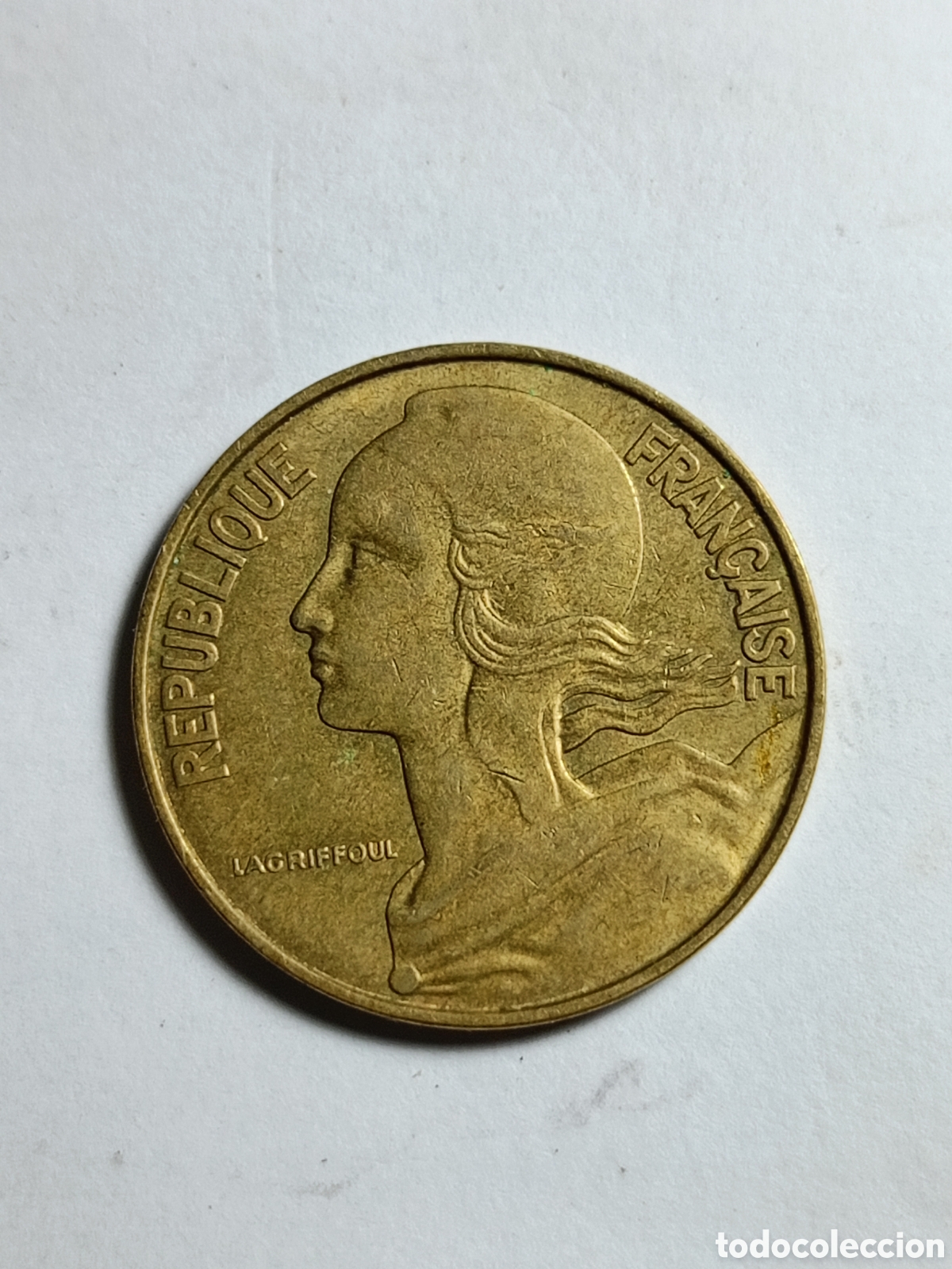 Monedas antiguas de Europa: Moneda, Francia, 20 Centimes, 1970 - Foto 2