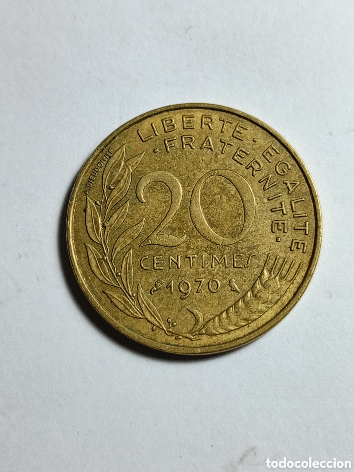 Alte M&uuml;nzen aus Europa: Moneda, Francia, 20 Centimes, 1970