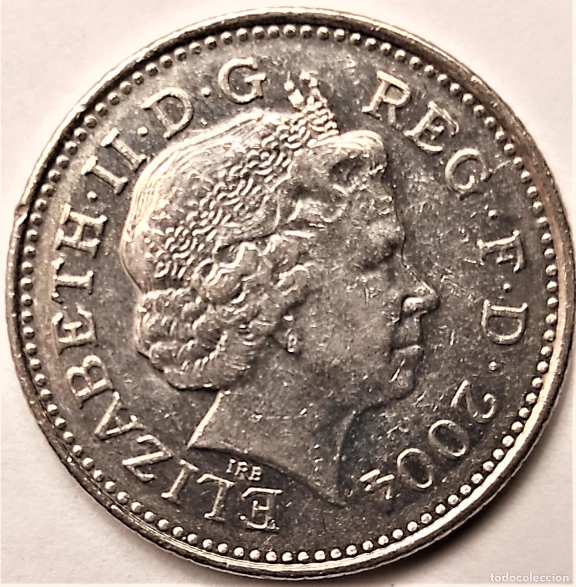 Monedas antiguas de Europa: REINO UNIDO (1982-2022) - 10 PENIQUES 2004 - REINA ISABEL II - B - 6,50 GR. CUPRONIQUEL