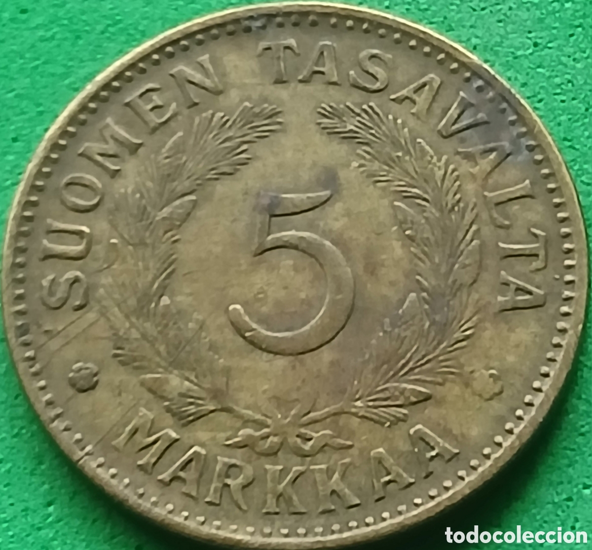 Monedas antiguas de Europa: Finlandia 5 marcos 1946 km#31a