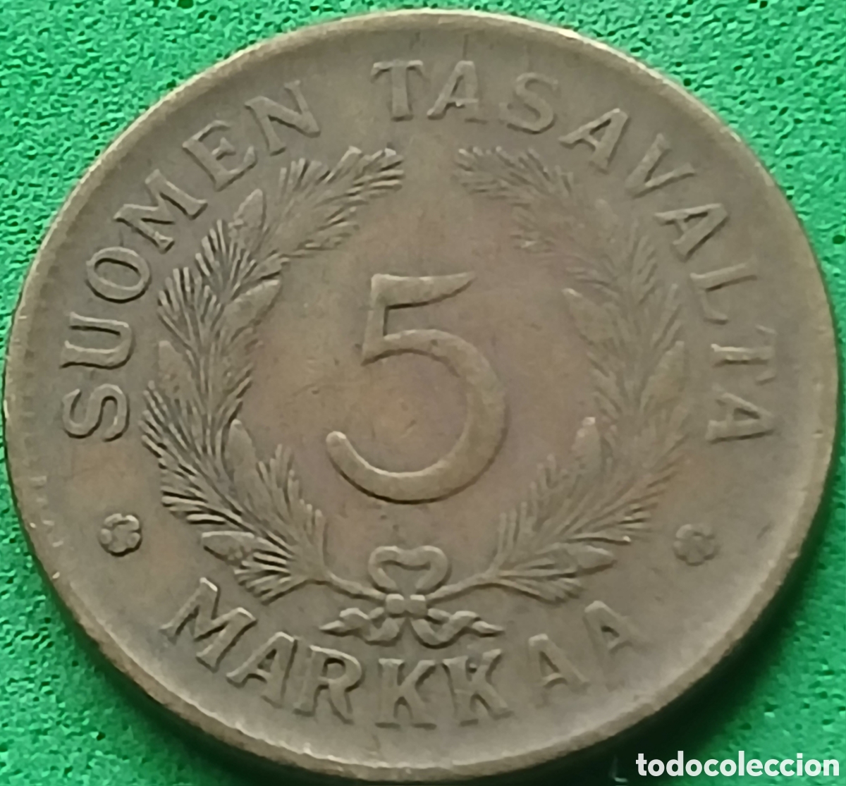 Monedas antiguas de Europa: Finlandia 5 marcos 1948 km#31a