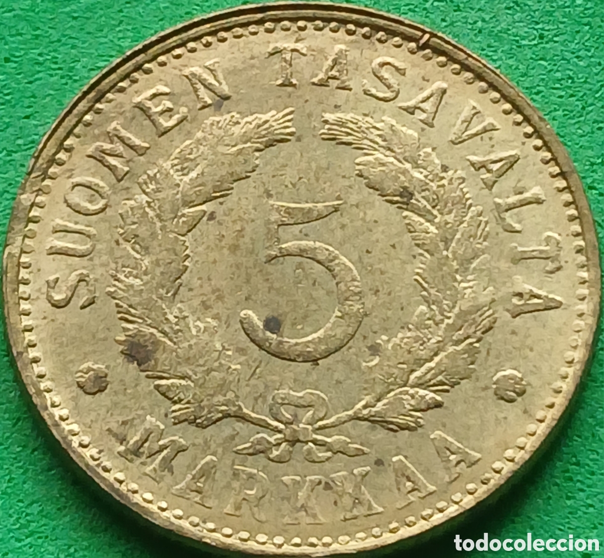 Monedas antiguas de Europa: Finlandia 5 marcos 1949 km#31a