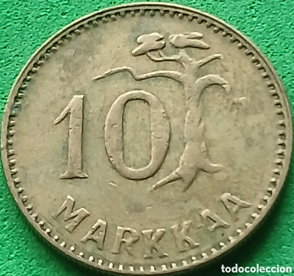 Monedas antiguas de Europa: Finlandia 10 marcos 1953 km#38