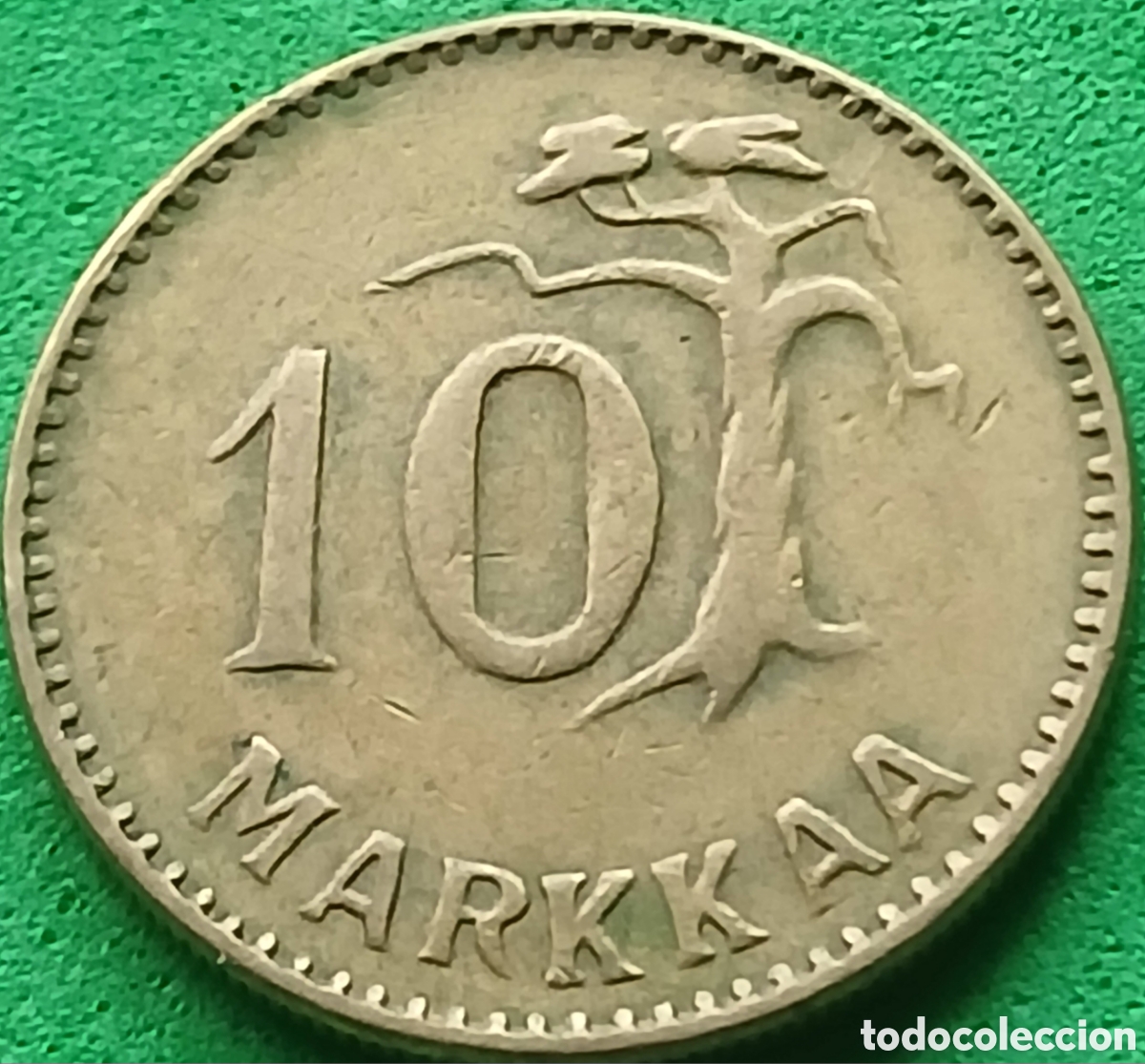 Monedas antiguas de Europa: Finlandia 10 marcos 1956 km#38