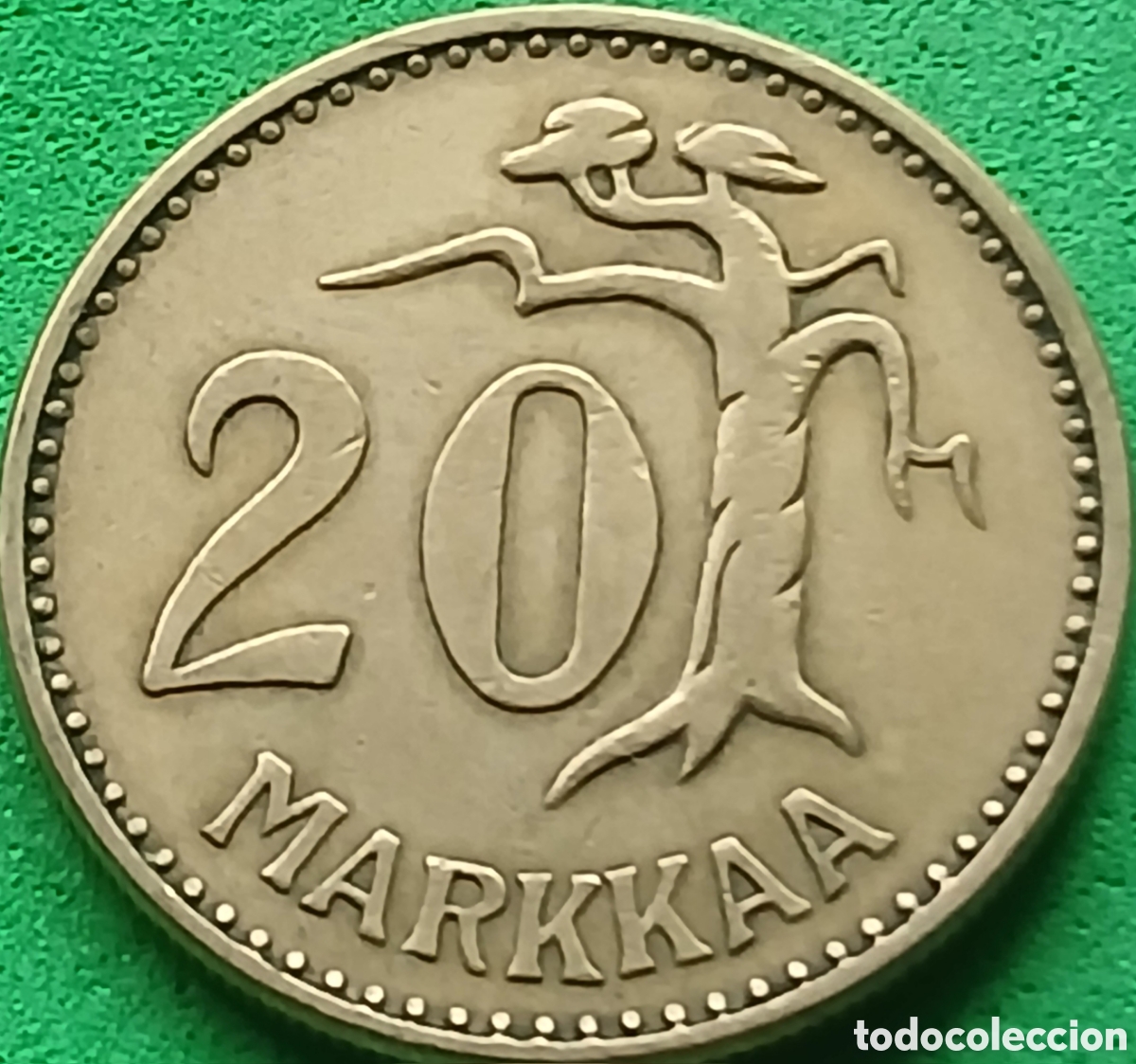 Monedas antiguas de Europa: Finlandia 20 marcos 1955 km#39