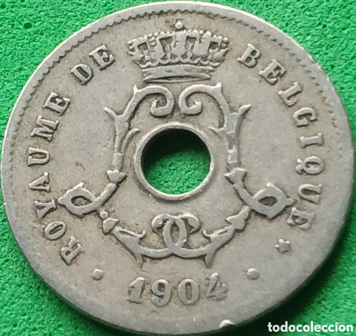 Monedas antiguas de Europa: B&eacute;lgica 5 c&eacute;ntimos 1904 km#54 Belgique