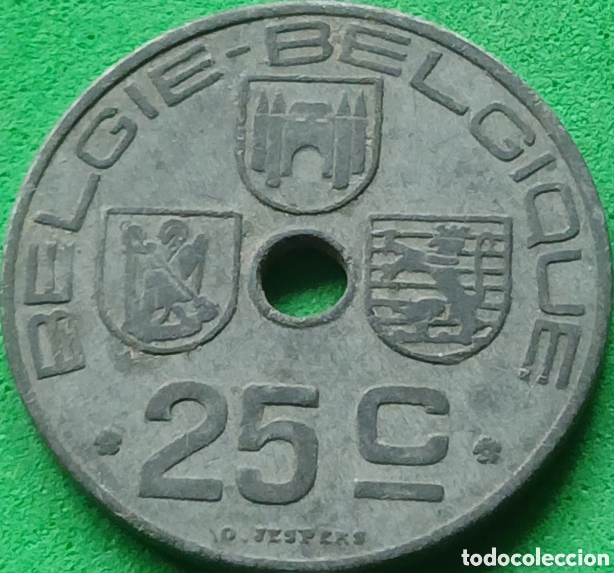 Monedas antiguas de Europa: B&eacute;lgica 25 c&eacute;ntimos 1946 Belgie-Belgique km#132