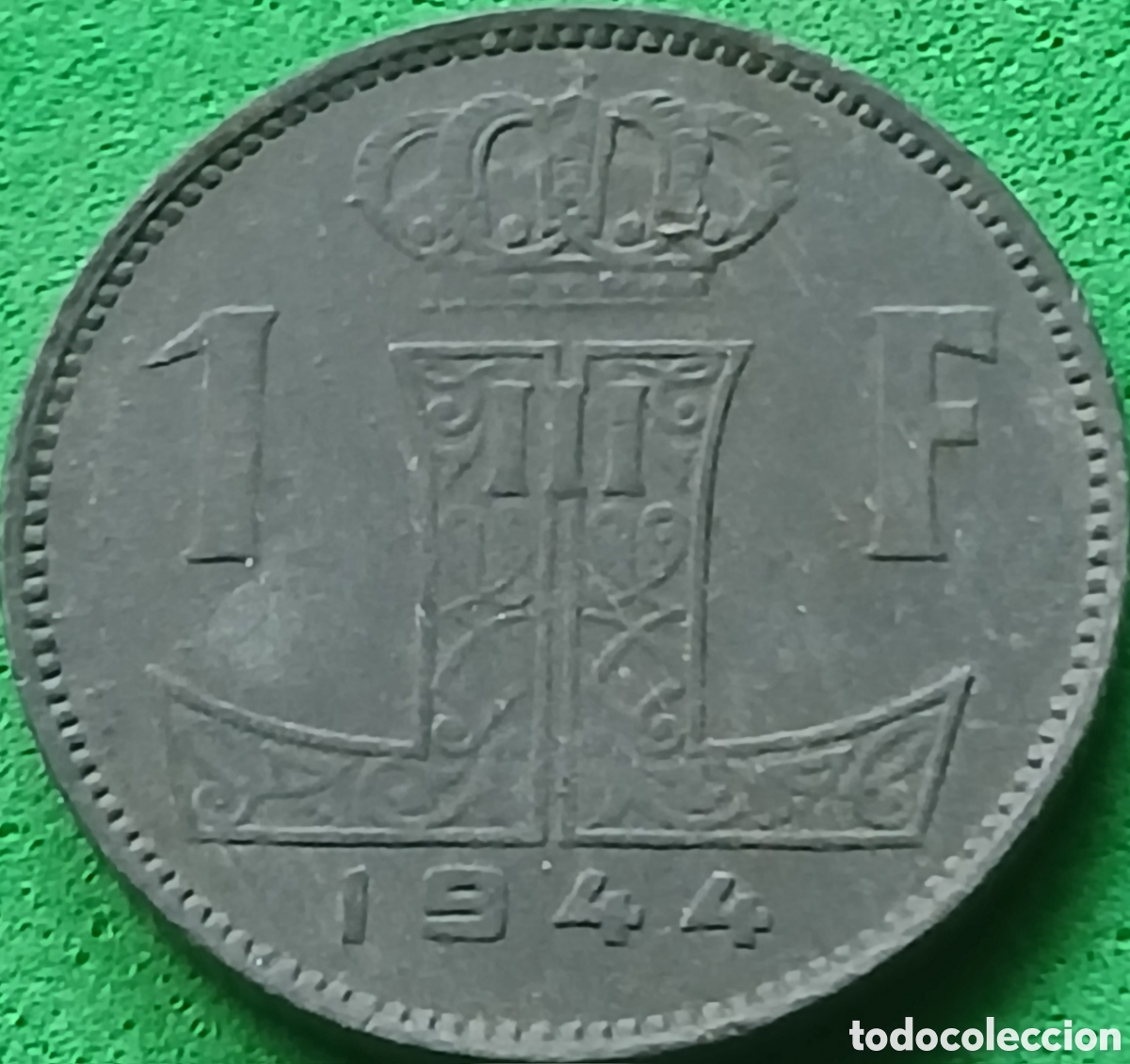 Monedas antiguas de Europa: B&eacute;lgica 1 franco 1944 km#128 Belgie-Belgique