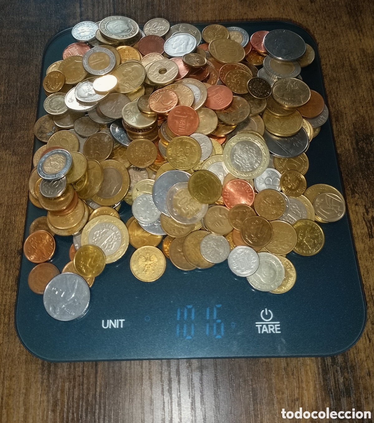 Monedas antiguas de Europa: 1 kg de monedas variadas a granel