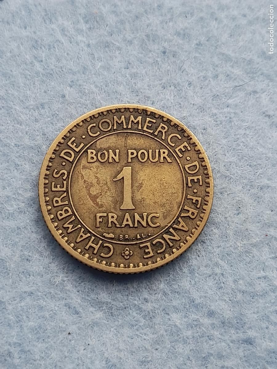 Alte M&uuml;nzen aus Europa: Francia. 1 Franco. A&ntilde;o 1925.