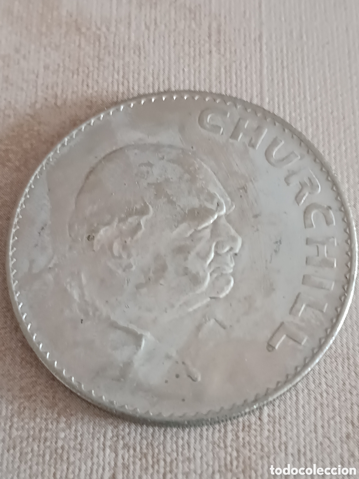 Monedas antiguas de Europa: Moneda 1 corona Reino Unido 1965