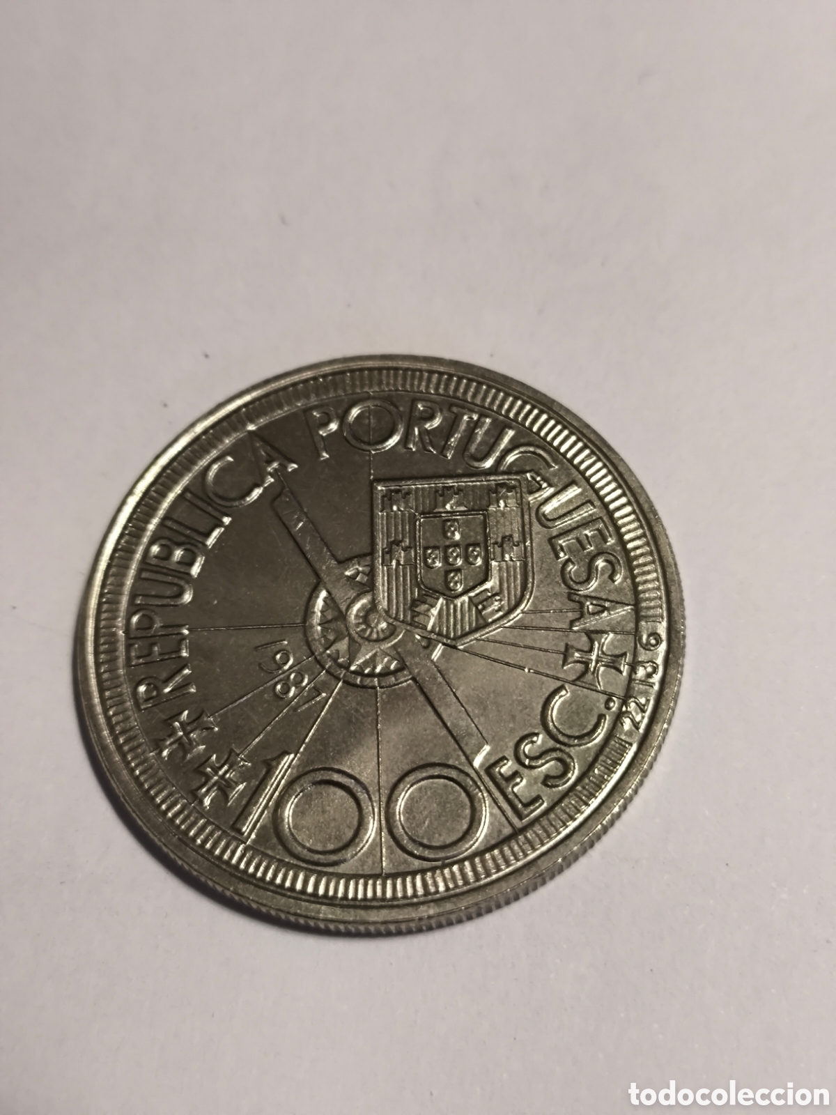 Monedas antiguas de Europa: 100 Escudos Portugal Diogo Cao 1987