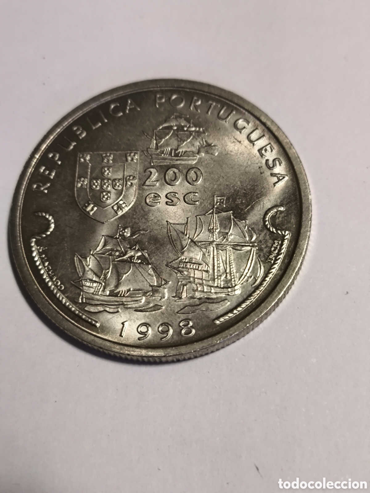 Monedas antiguas de Europa: 200 Escudos Portugal Vasco da Gama 1998